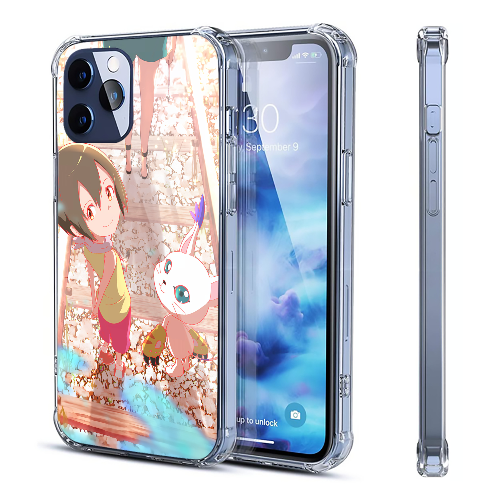 （画像用） Digimon デジタルモンスター/デジモン 【iPhone 12シリーズ対応】透明スマホケース（クリアソフトケース）